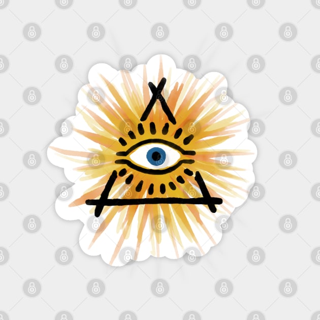 All-Seeing Eye Sticker by SisterSpyder923